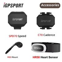 IGPSPORT IGS Sensor de Velocidad Sensor de Cadencia HR40 Sensor Cardíaco S80 SPD70 CAD70 Soporte para Sensor de Ordenador Accesorios para Bicicletas