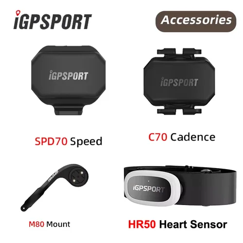 IGPSPORT IGS Sensor de Velocidad Sensor de Cadencia HR40 Sensor Cardíaco S80 SPD70 CAD70 Soporte para Sensor de Ordenador Accesorios para Bicicletas