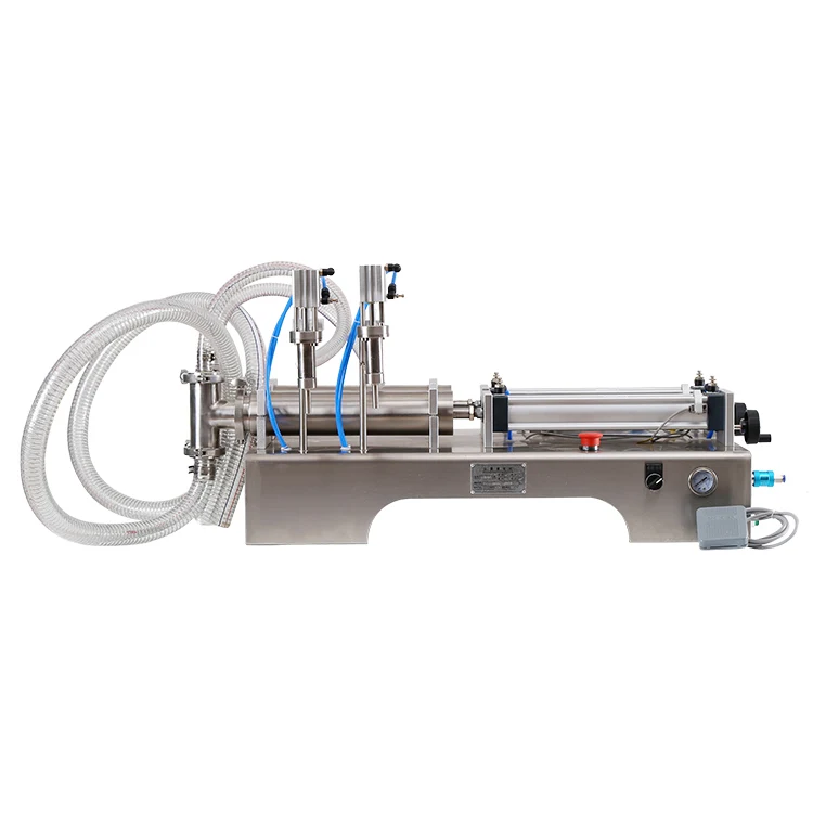 

Pneumatic Piston Liquid Filler Machine 100-1000mL Capacity For Shampoo Water Wine Milk Soap Filling For Beverages