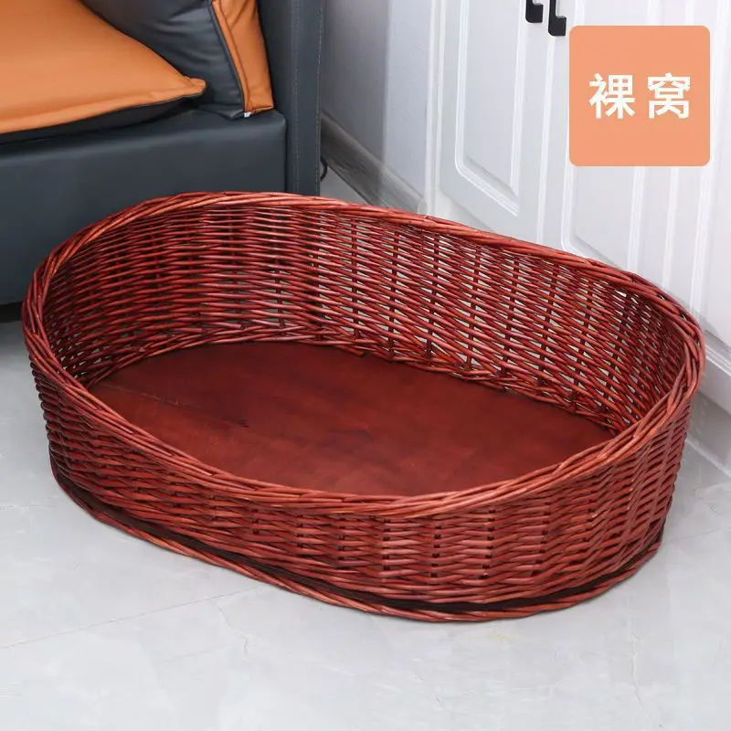 Cat, kennel summer cool nest rattan kennel Cat nest four seasons dog bed Large small and medium kennel