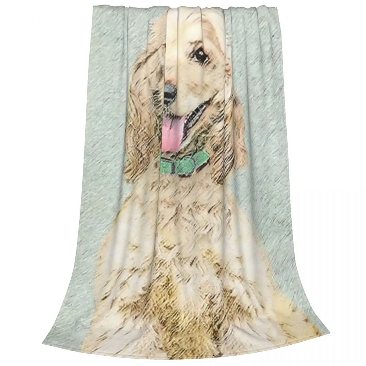 Cocker Spaniel Buff Blankets Fleece Warm Sofa Throw Blankets For Home Bedroom Travel Throws Bedspread Quilt