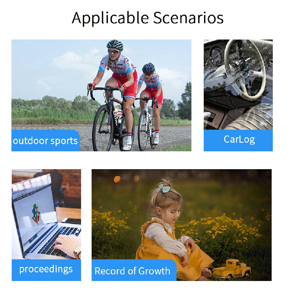 HD 1080P كاميرا صغيرة للرؤية الليلية كاميرا محمولة صغيرة الدورية حامل دراجة مسجل كاميرا رياضية في الهواء الطلق مع مشبك خلفي