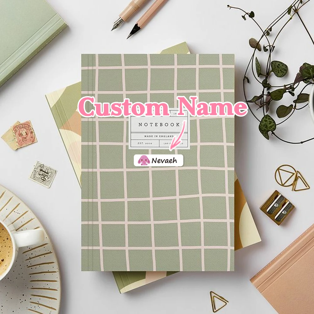 Custom Cute Bird Name Sticker,Transparent Waterproof Stickers for Kids,diy Name Labels for School Bag Bottles Box  Mug Uniform view 3