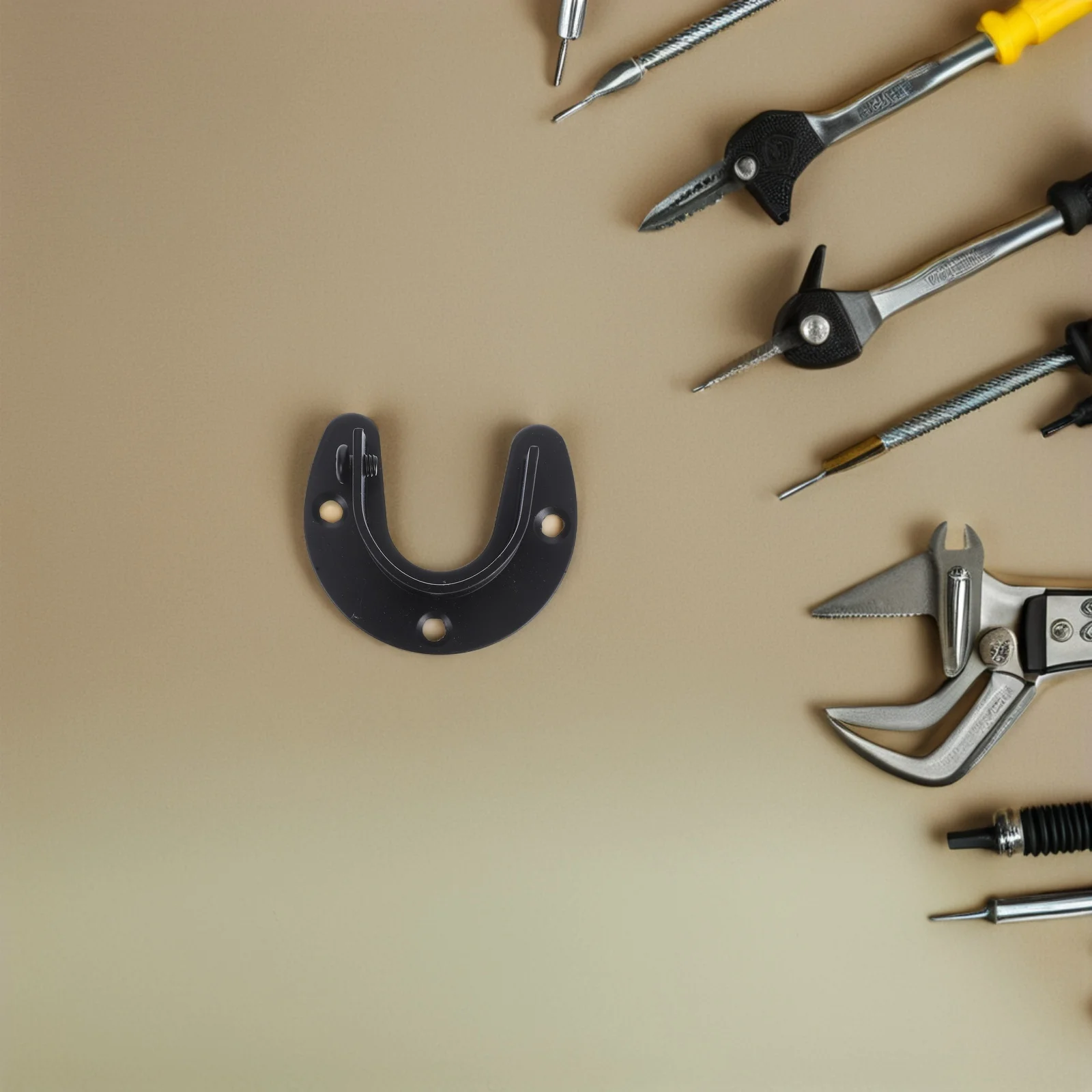 

4Pcs Heavy Duty Stainless Steel Wall Mount Curtain Rod Brackets Shower Closet Pole Holder Flange Socket for Versatile Usage