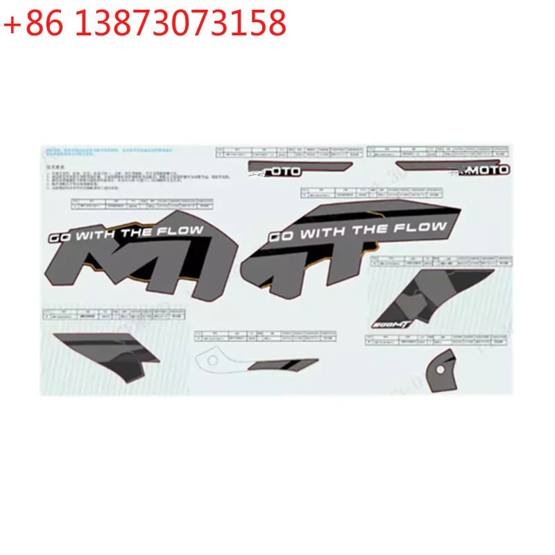For CFMOTO 800MT Exploration CF800MT CF800-5 CF MOTO MT800 Motorcycle Parts Fairing Decal Graphic Sticker