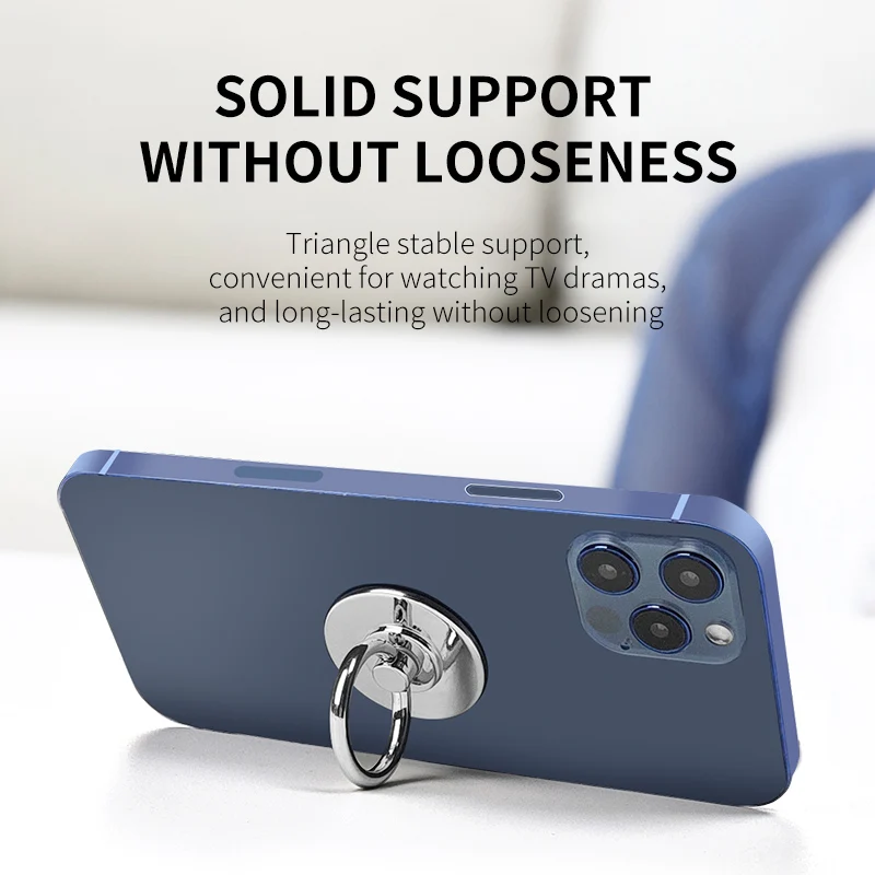 Ultradünner Metallring für Handyhalter, Aufkleber auf der Rückseite, Halterung, 360-Grad-Drehung, kompatible Smartphone-Hülle für iPhone Xiaomi – Detail 6