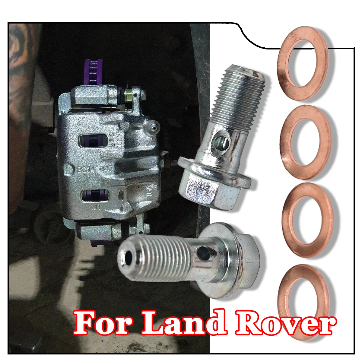 

Left Right Rear Caliper Hose Lines Copper Banjo Fittings Bolts Sealing Crush Washers For Land Rover Discovery Sport L550 L318