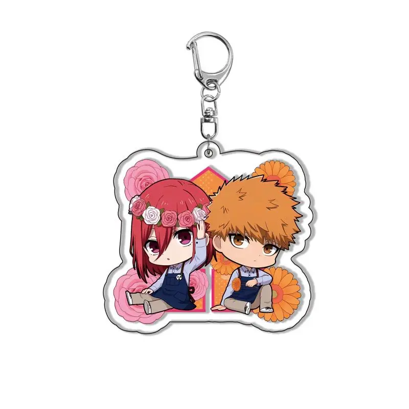 Women Men Anime Blue Prison Arcylic Keychain Cartoon Figures Kawaii Key Chain Costume Accessories For Children Christmas Gifts