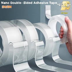 Ultra-strong Double Sided Adhesive 5M/3M Nano Traceless Tape Reusable Waterproof Wall Stickers Home Improvement Resistant Tapes