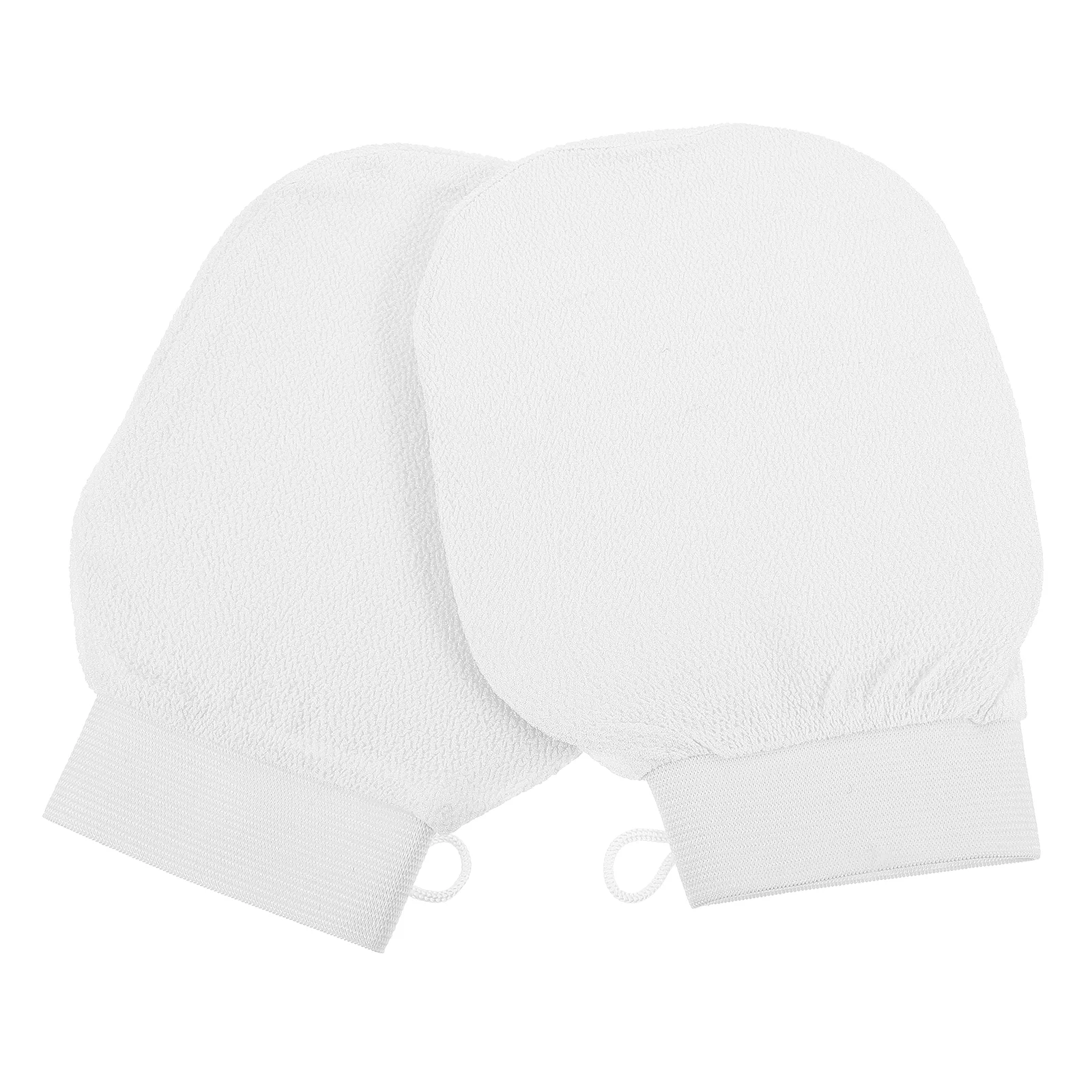 2 Pcs Dry Wipes Exfoliating Gloves Bath Scrub For Shower Control Cleanser Cleaning