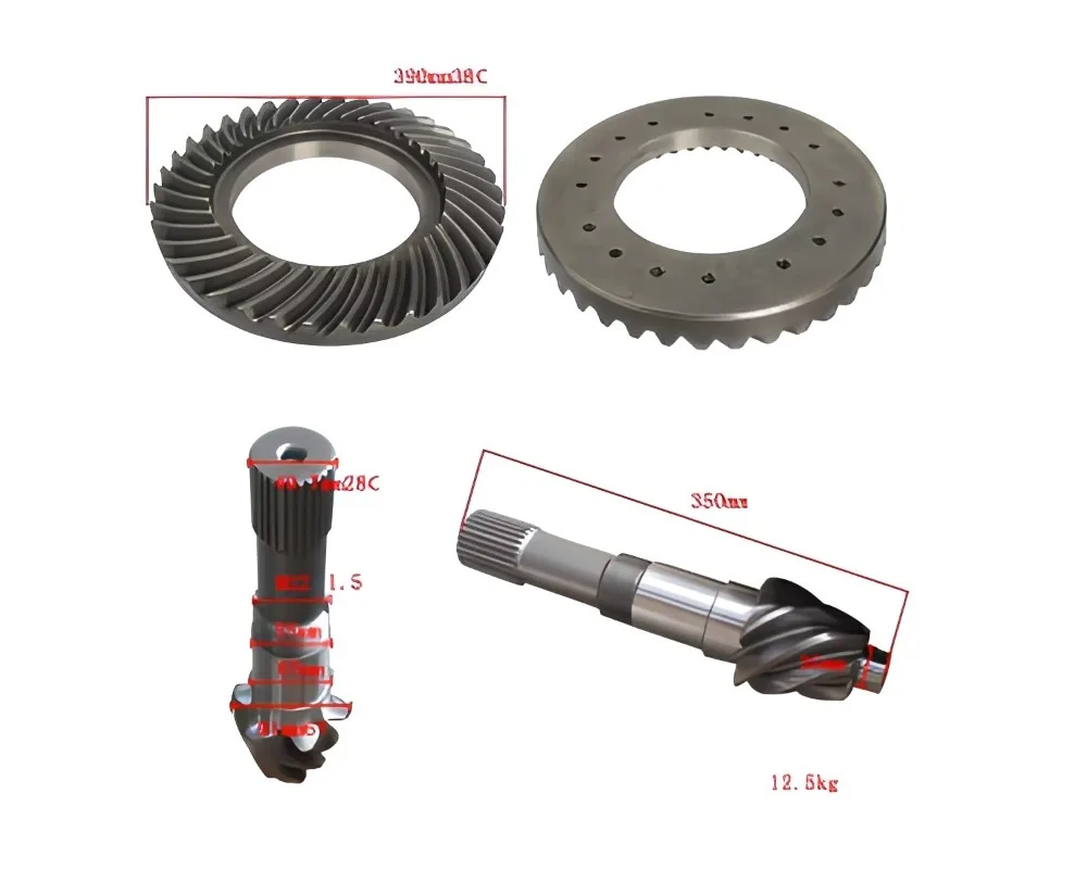 Spiral Bevel Gear YQX45-0900, Forklift Parts Gear Assy Ring and Pinion Set for , Cpcd45