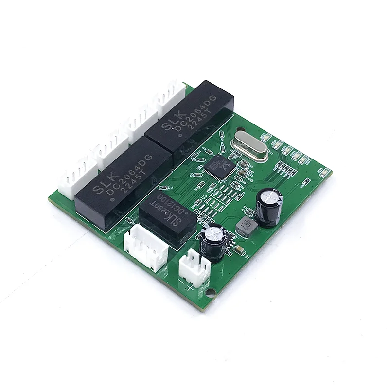 Fast switch mini 5 port ethernet TAP  switch 10 / 100mbps network switch HUB pcb module board for system integration module