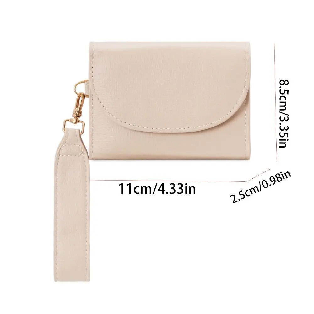 محفظة بسيطة بحزام عريض على الطراز الكوري، حقيبة بطاقات رفيعة للغاية، حامل بطاقات متعدد الوظائف، حقيبة للعملات المعدنية في الهواء الطلق