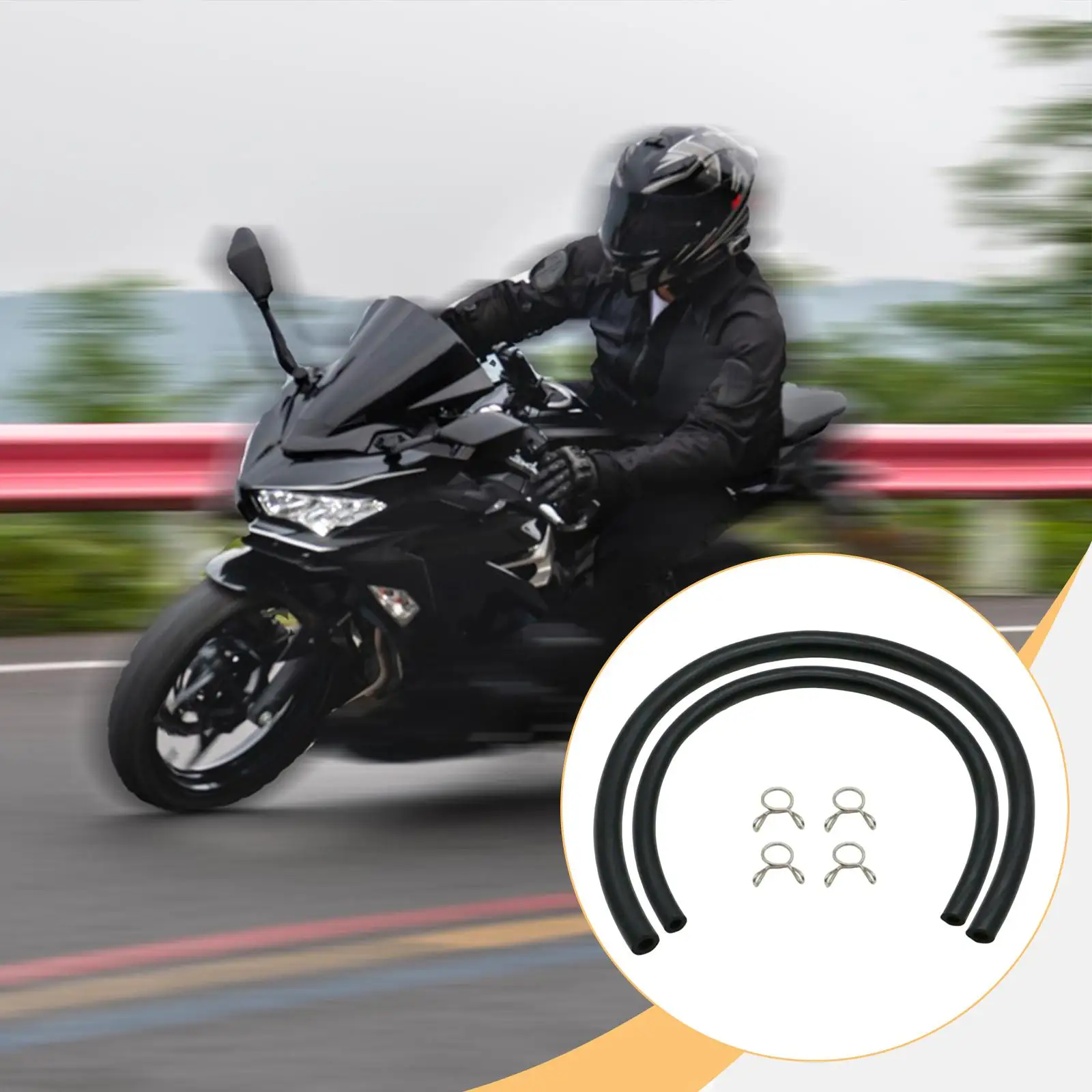 قطع غيار خزان الوقود خط الغاز خرطوم عدة أنابيب النفط ومقاطع الأنابيب المطاطية لإصلاح دراجة نارية 125CC 150CC