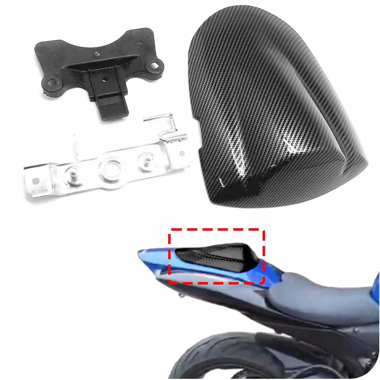 

Carbon Fiber Pattern Rear Seat Tail Solo Fairing Cove Fender Cowls for suzuki gsx-r600 gsx-r750 gsxr 600 750 2006 - 2007 k6 k7