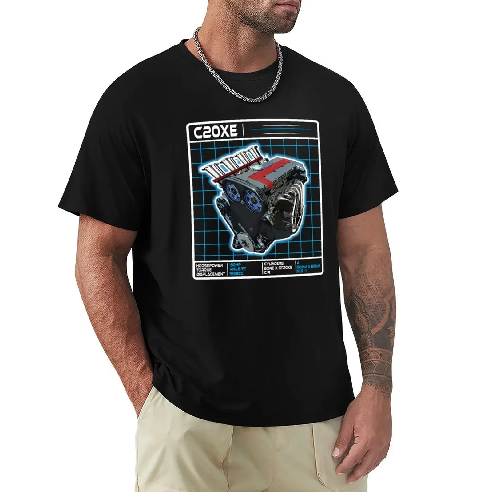 C20XE Engine Graphic - Sticker - Photograph - Art work Display on Wall, Office, Garage T-Shirt oversizeds mens funny t shirts