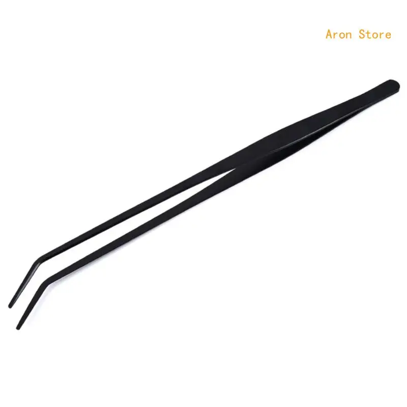 Professional Aquarium Tweezers Set 27cm Straight/Curved for Plant Maintenance H3CF