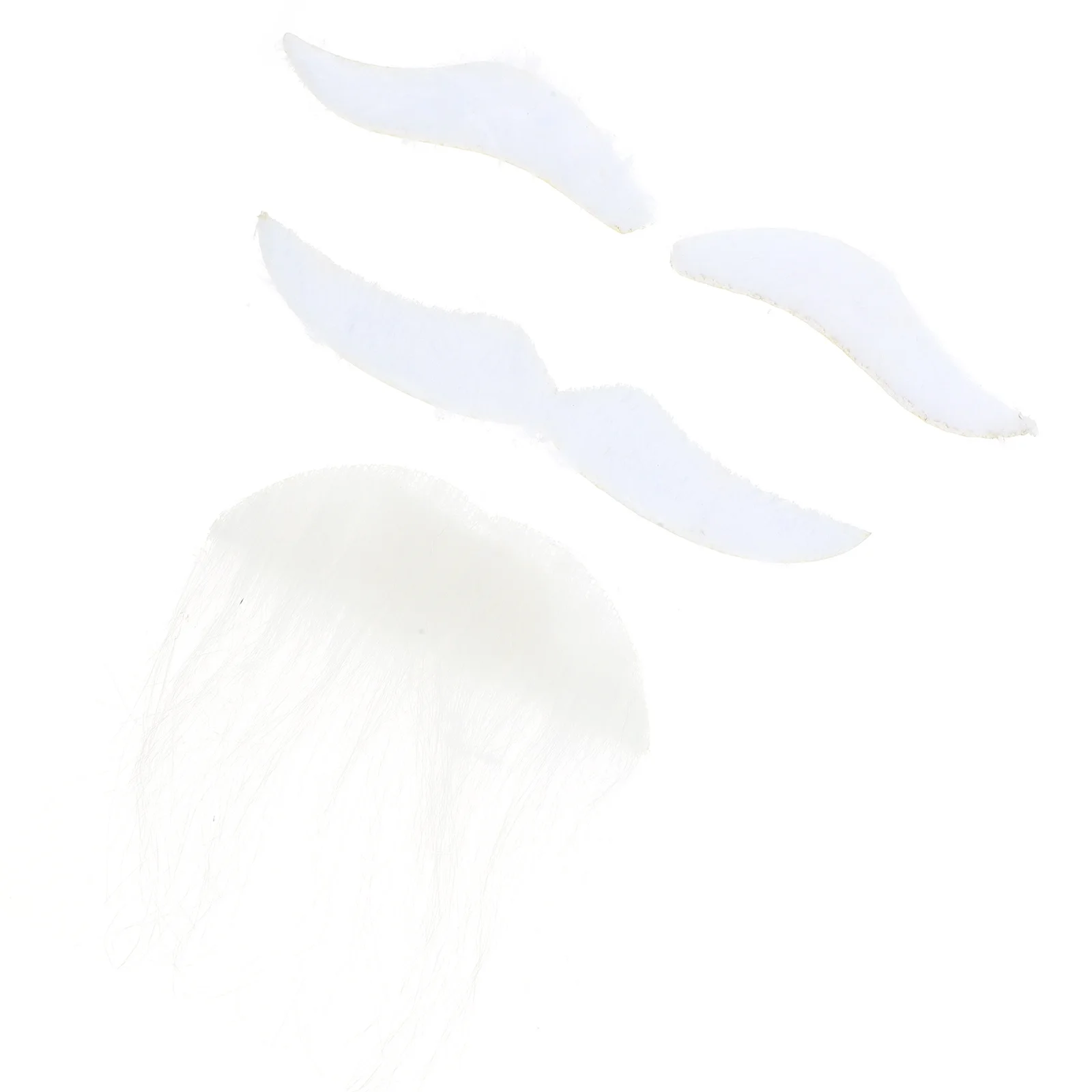 1Set gefälschter Bart Schnurrbart Augenbraue Cosplay Prop bequemer Stoffbart für Halloween Party Kostüm und Veranstaltungen gefälschter Schnurrbart