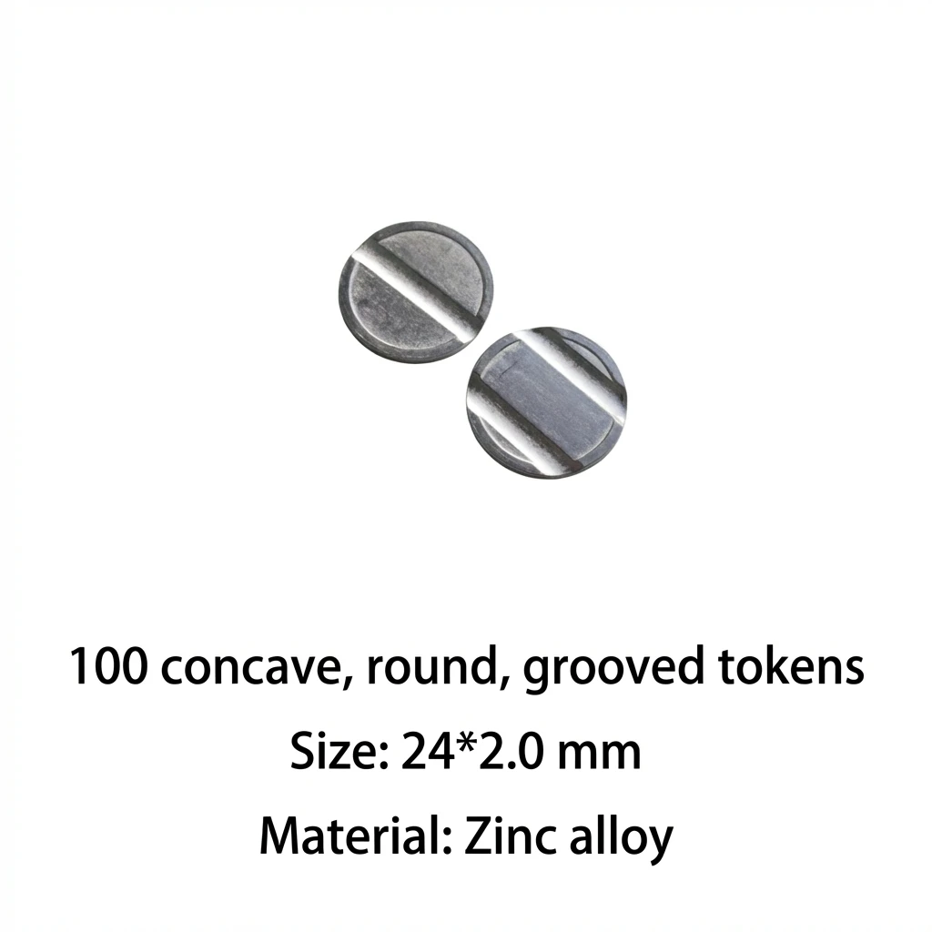 

Монеты из цинкового сплава, вогнутые, круглые, с канавками, размер 24*2,0 мм, подходят для аркадных автоматов.