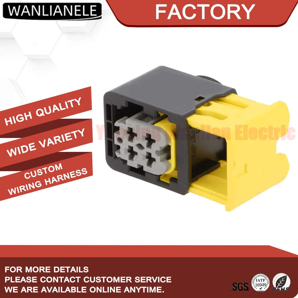 50 Sets 2-1418390-1 4 Way Receptacle HDSCS Sealed Connector 40A 60V IP67 Gray Plug for Truck Harness