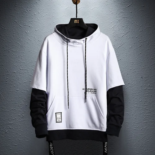 Nueva sudadera con capucha de retazos, jersey de Hip Hop para hombre, sudaderas con capucha, ropa de calle informal, ropa de moda, Sudadera con capucha Colorblock
