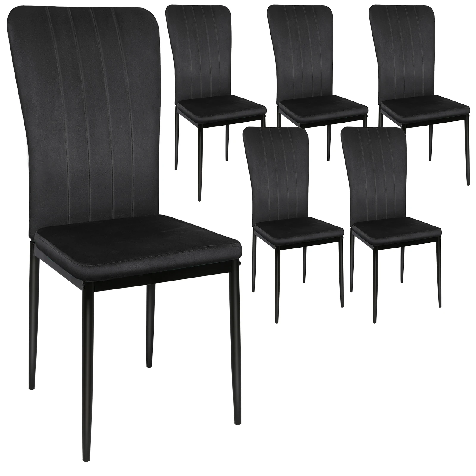 Esszimmerstühle, aus Atmungsaktivem und Weichem Samt, Modernes Design-Armlehnstuhl, Ergonomische Rückenlehne, Gepolsterter Sitz, Tischstuhl