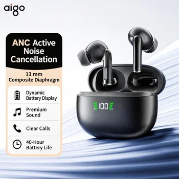AIGO TQ17 In-Ear Wireless Bluetooth Earbuds with ANC Noise Cancelling and Long Battery Life For Gifts