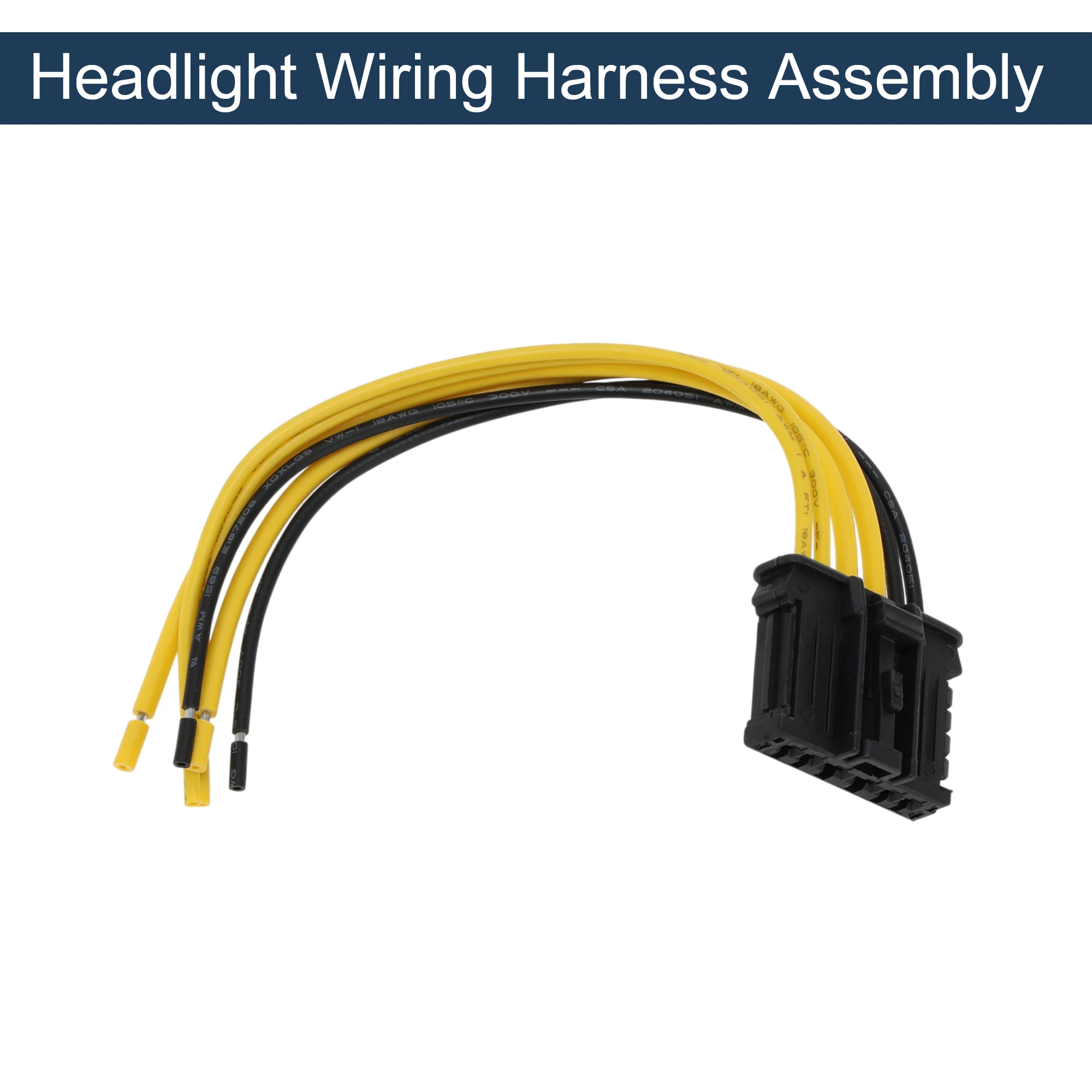 UXCELL No.1606248780 Headlight Wiring Harness Assembly for Peugeot 207 2006-2013 Taillight Lamp Wire Harness 14cm 1 Pcs