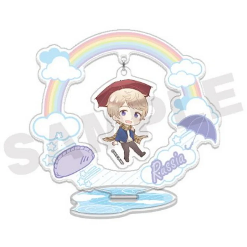 15cmAnime Bookshelf Decoration Lovely Products High Definition Images Acrylic Stand Model Hetalia World Stars As A Gift Keychain
