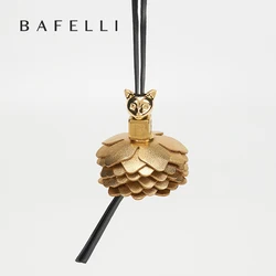 BAFELLI New Arrival Designer-Selected Cat-Shaped Charm Fashionable Portable Pendant Versatile Bag Leather Accessory