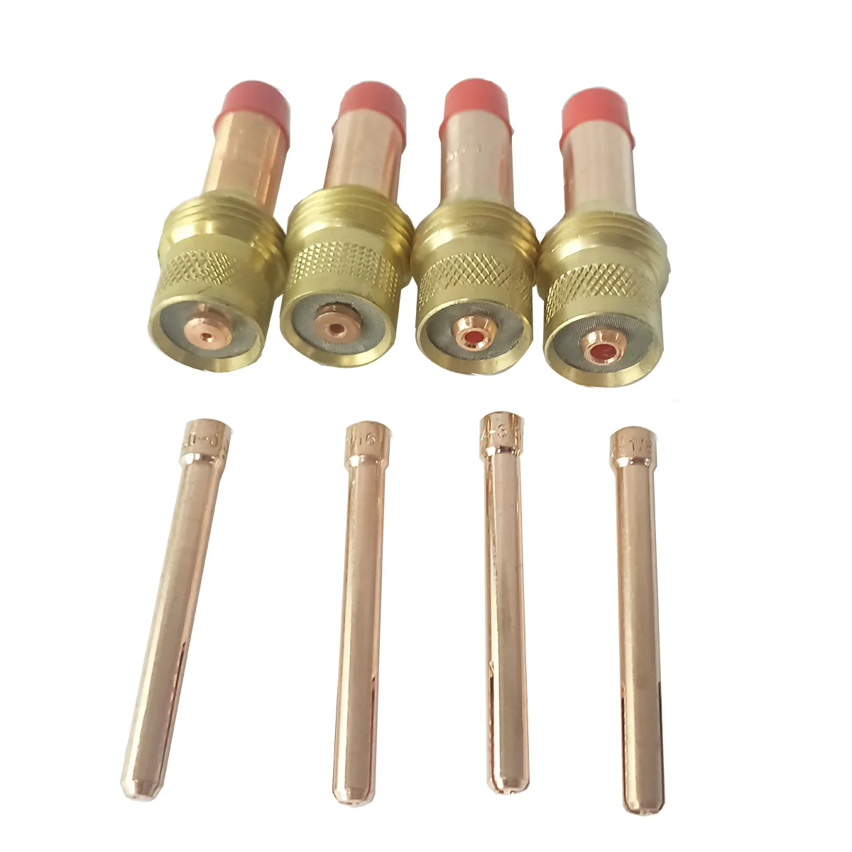 19pcs Tig Welding Torch WP 17 18 WP-26 Assorted Accessory Kit Gas Lens Collet Body Blue Tungsten In Plastic Box