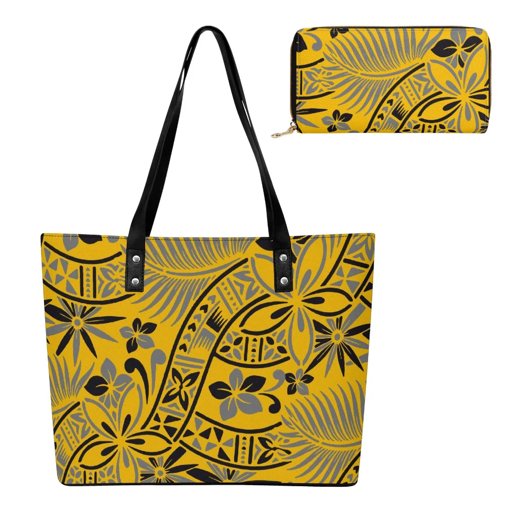 

Samoan Tribal Handbags And Wallets Custom Mini Bags Polynesian Casual Women'S Bag Sets Classic Storage Bags New Color Bags