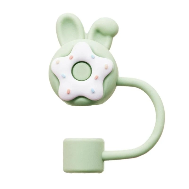 Lovely Silicone Straw Tip Dust Proof Straw Covers Accessories For Large Cups