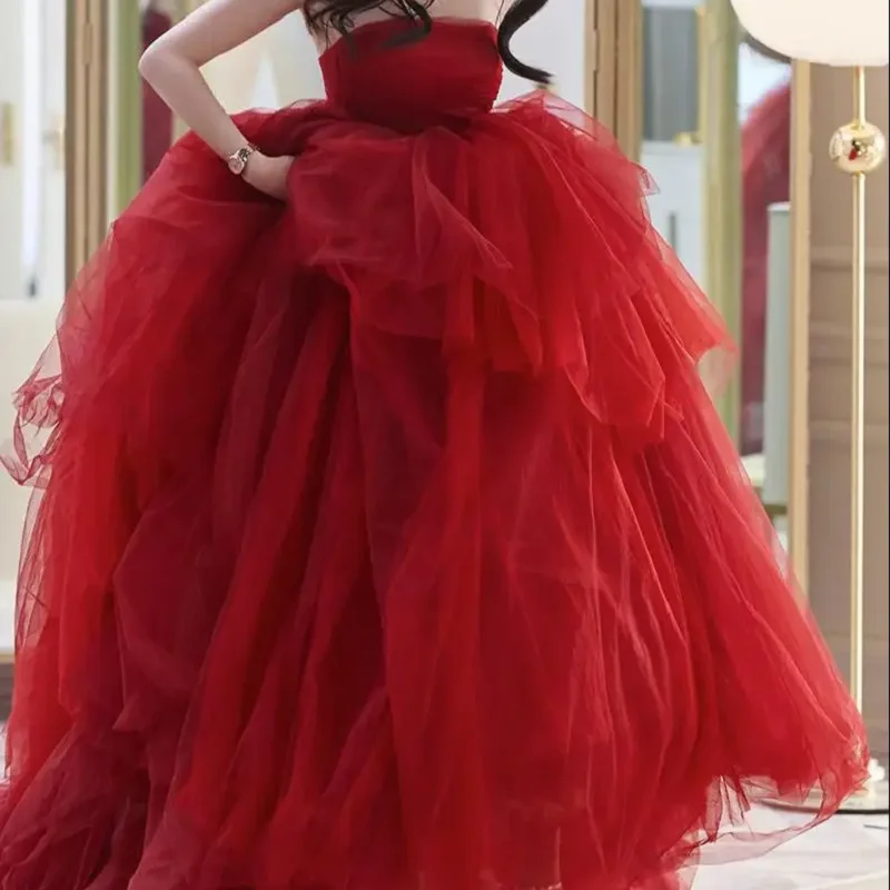 Robe de mariée sans bretelles classique