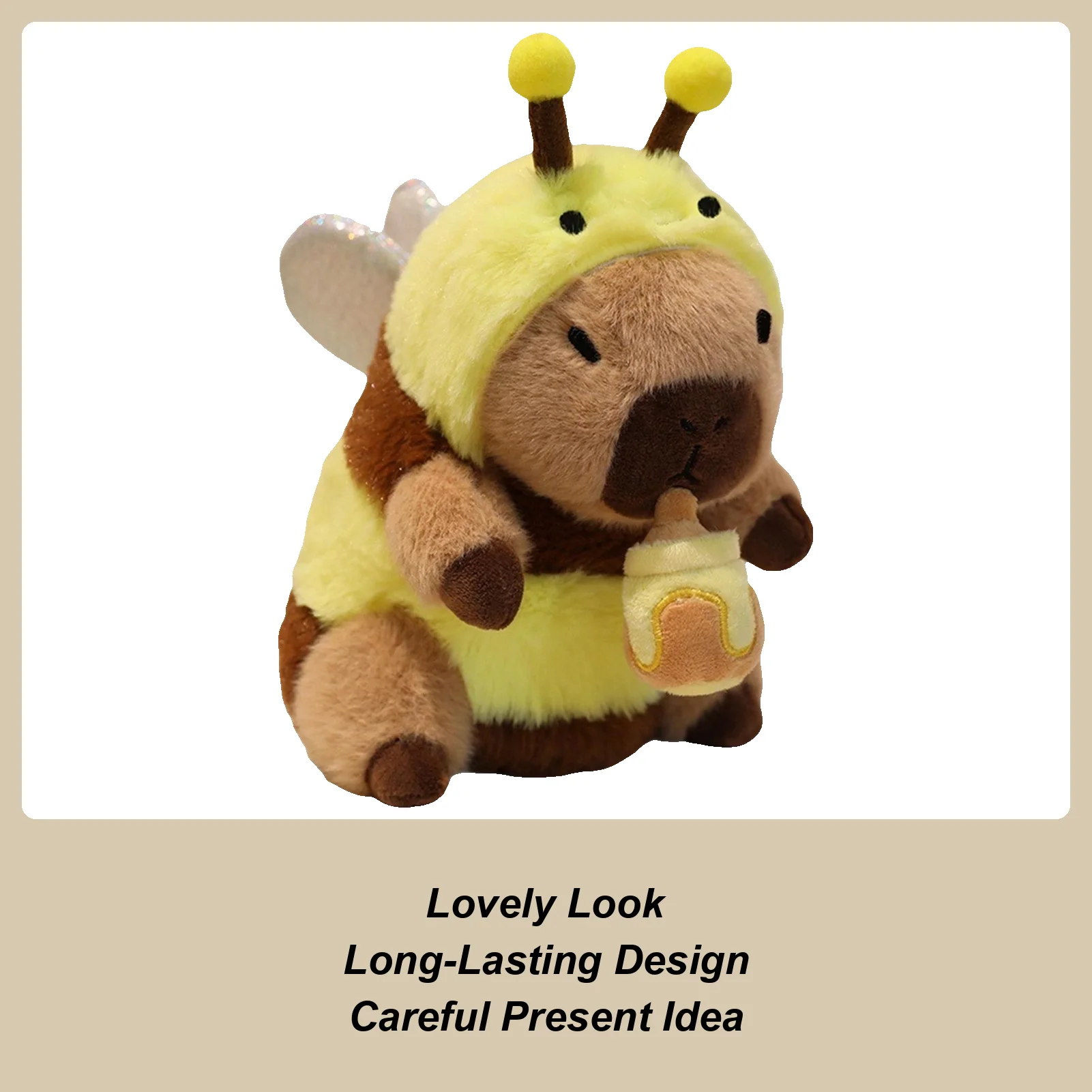 Stuffed Capybara Cute Capybara Stuffed Animals Toy Huggable Decorative Throw Pillow Soft Pet Buddy Adorable Home Decor For Teens
