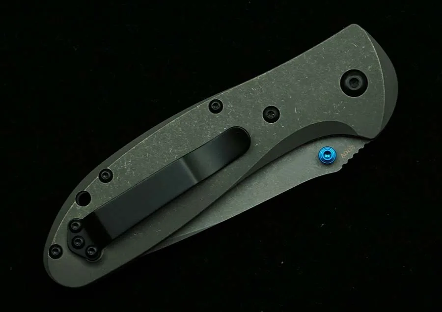 New BM551/551-1 Real VG10 Mark 20CV Blade Titanium Handle Copper Gasket Folding Knife Outdoor Camping Hunting Survival EDC Tools