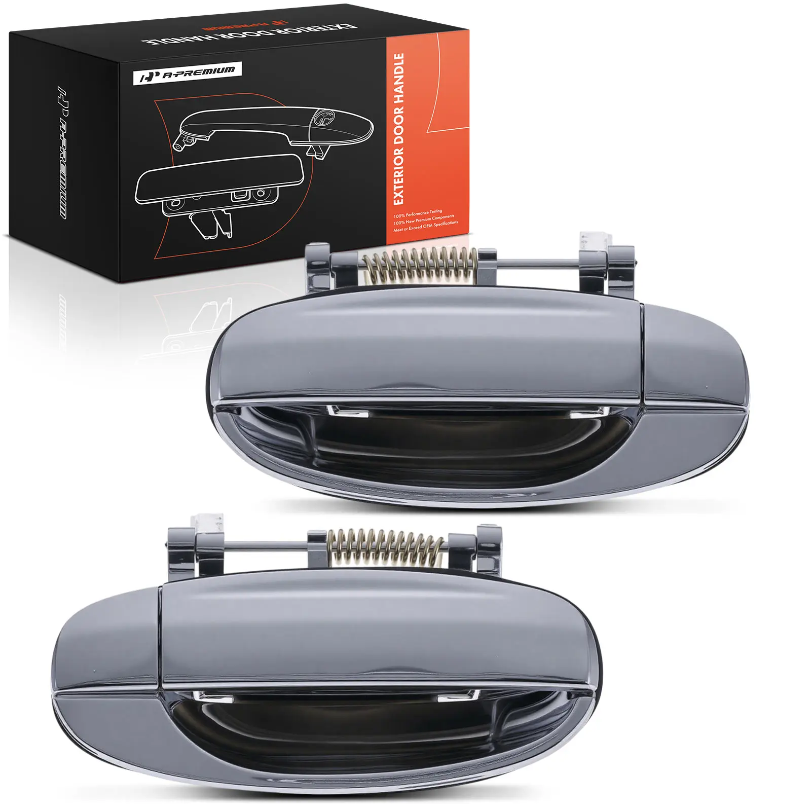 A-Premium 2x Rear Driver & Passenger Side Exterior Door Handle for Chevrolet Aveo 2005-2007 Aveo5 Pontiac G3 2009-2010 Wave 2008