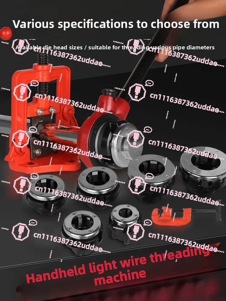 Manual Threading Machine Small Fire Pipe Threading Machine 2 Inch Threading  4  Tapping Machine Galvanized