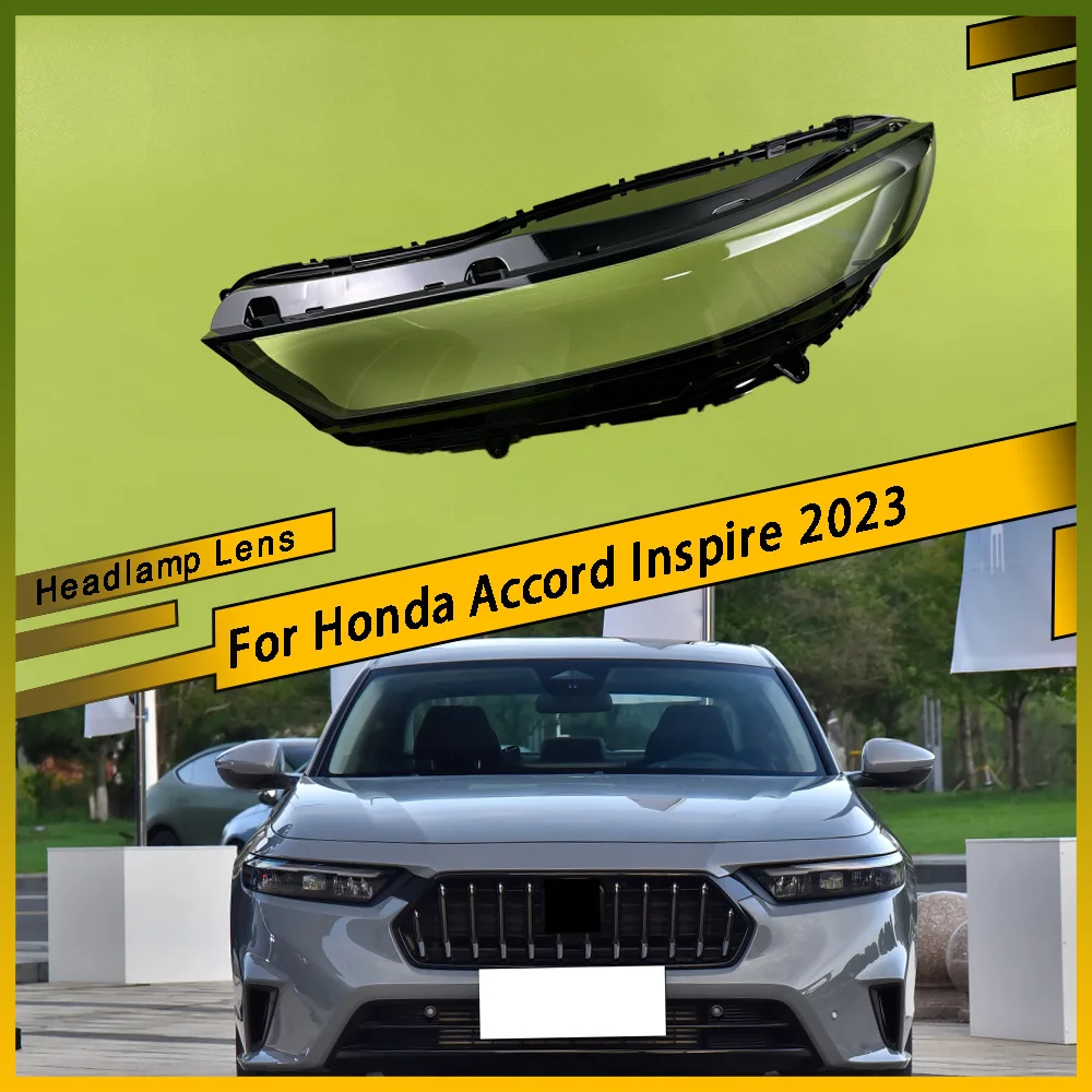 

For Honda Accord Inspire 2023 Auto Head Light Caps Car Front Headlight CoverLampshade Shell Headlamp Lamp Lens Glass Case