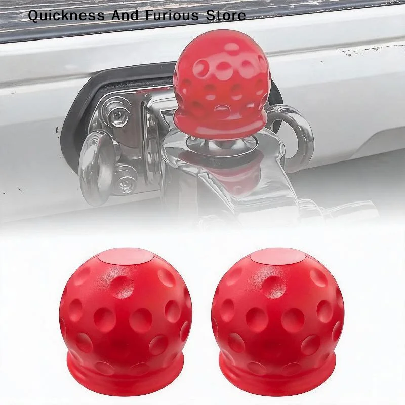 【MO】Durable Rubber Tow Ball Cover Waterproof Scratch Resistant For Car Trailer Towing Multicolor Universal Fit