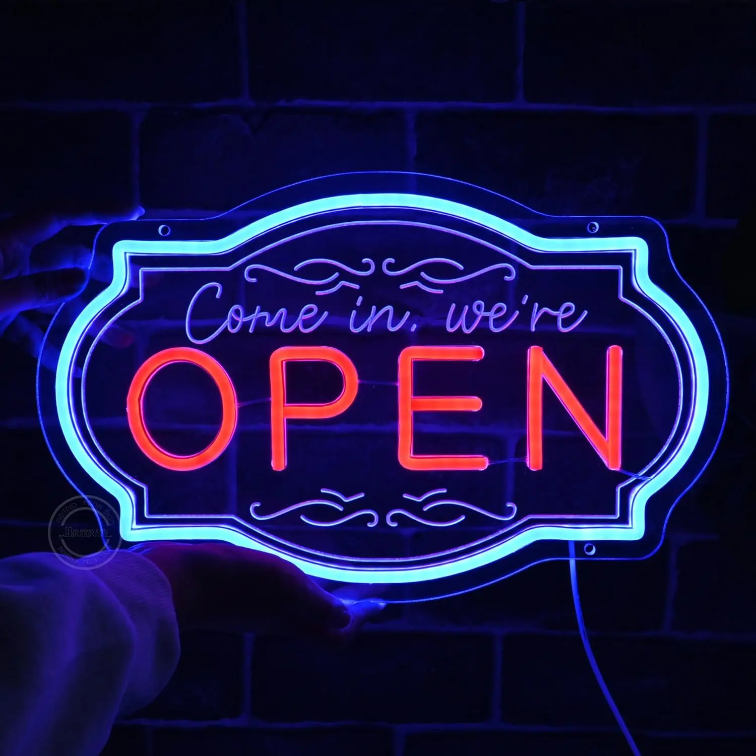 

Светодиодная неоновая вывеска для бизнеса, рекламный щит, неоновая световая панель для кафе, ресторанов, парикмахерских, декор, персонализированный подарок