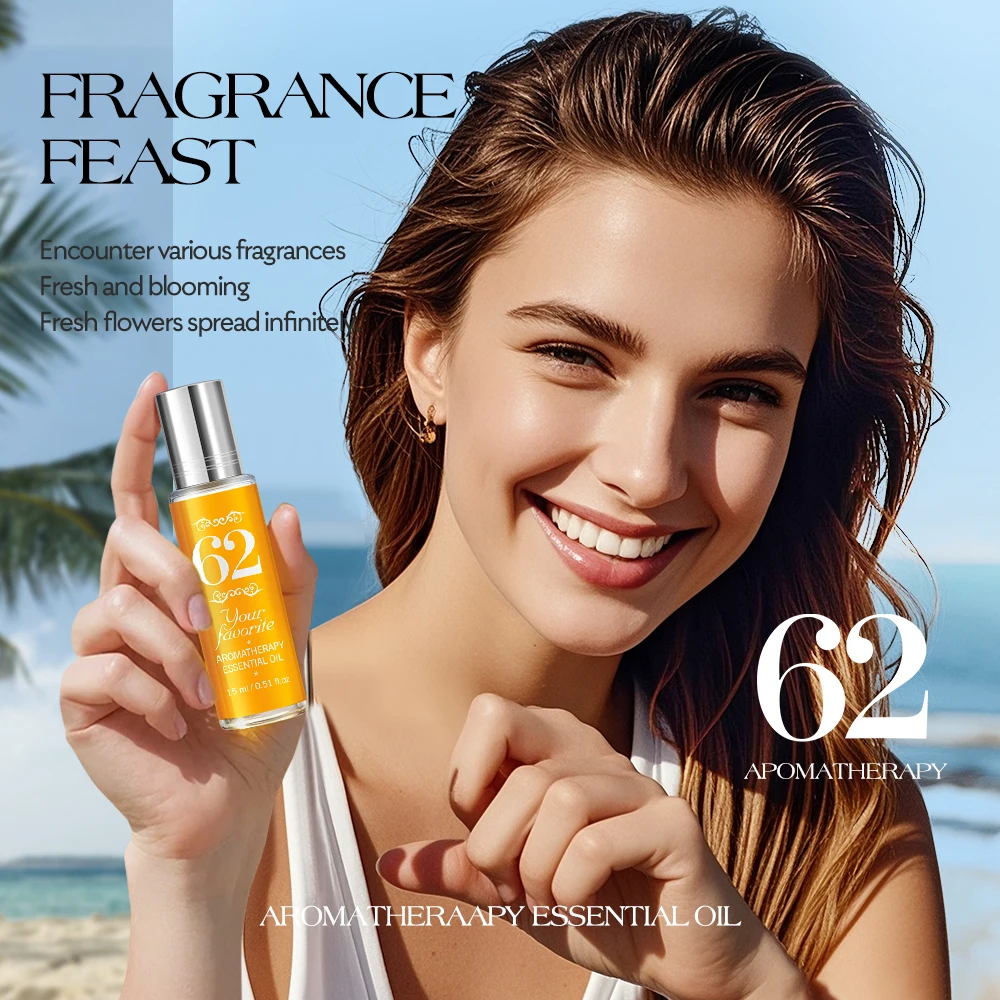 مجموعة عطور صغيرة محمولة، 4 علبة هدايا عطور، تصميم قابل للطي، عطر رقيق، هدية رائعة 0.51 أونصة سائلة لكل منها (قطعة واحدة) #2