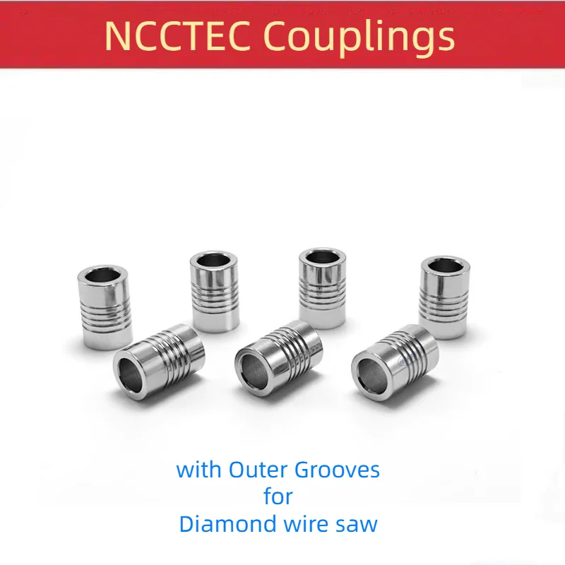 

[with Outer Grooves] 50pcs of universal Couplings connectors joints connecting sleeves for Diamond wire saw Accessories parts