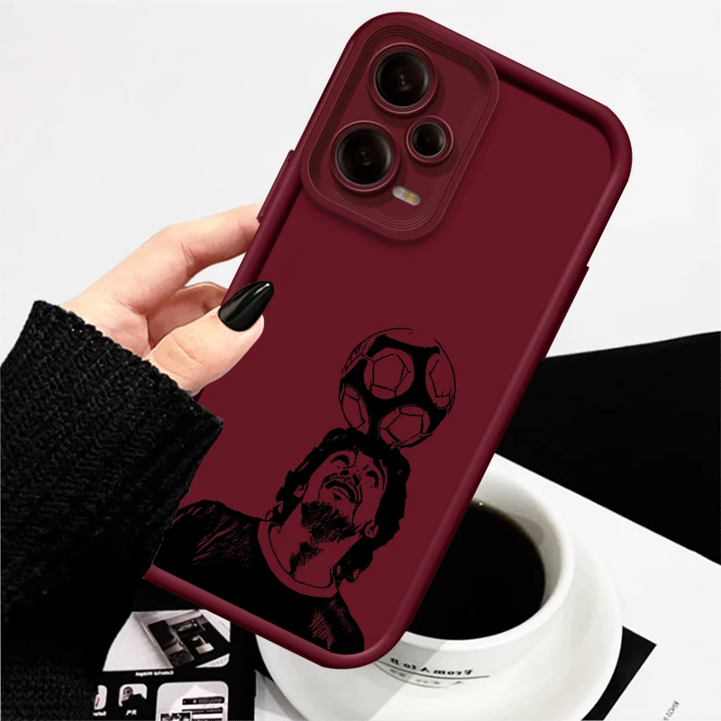 Art Football Stars No.10 7 Eye Ladder dla Xiaomi Redmi Note 13 12 12C 11 11S 10 10C 10A 9C 9A Pro 5G TPU Etui na telefon