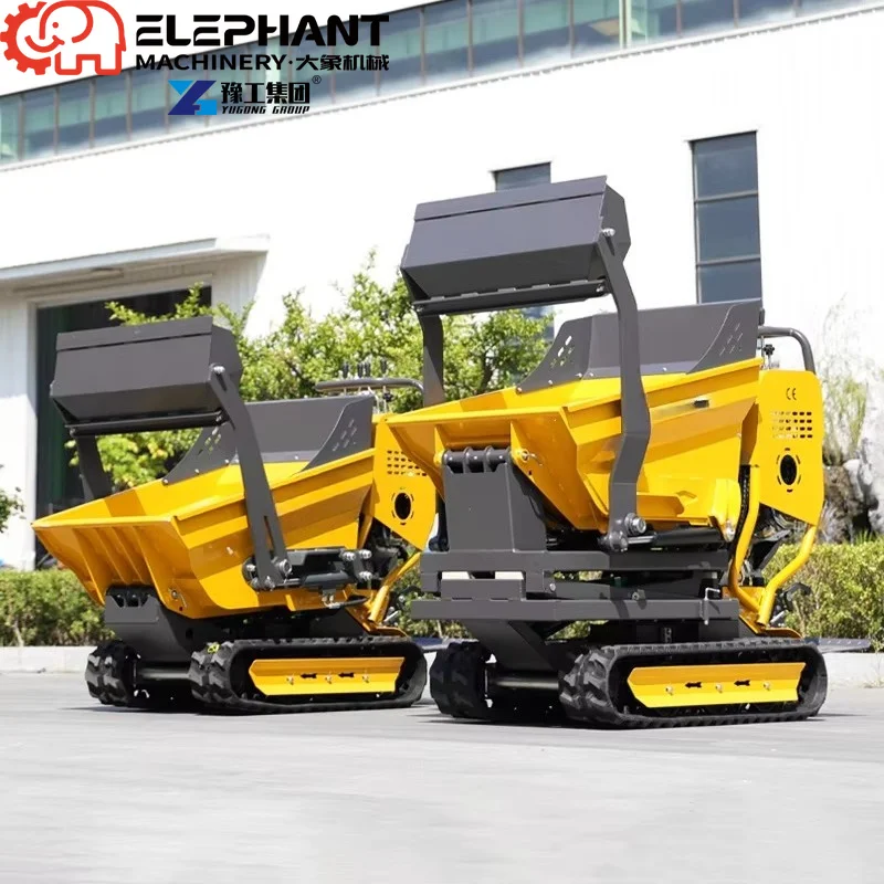 Mini Self Loading Dumper 500kg Crawler Walking CE Durable Structure For European Farmland Cargo Transport
