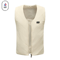 Outdoor Portable Heating Machine Washable Unisex Heating Vest USB Charging Smart Heating V Neck Thermal Top for Men Women Same