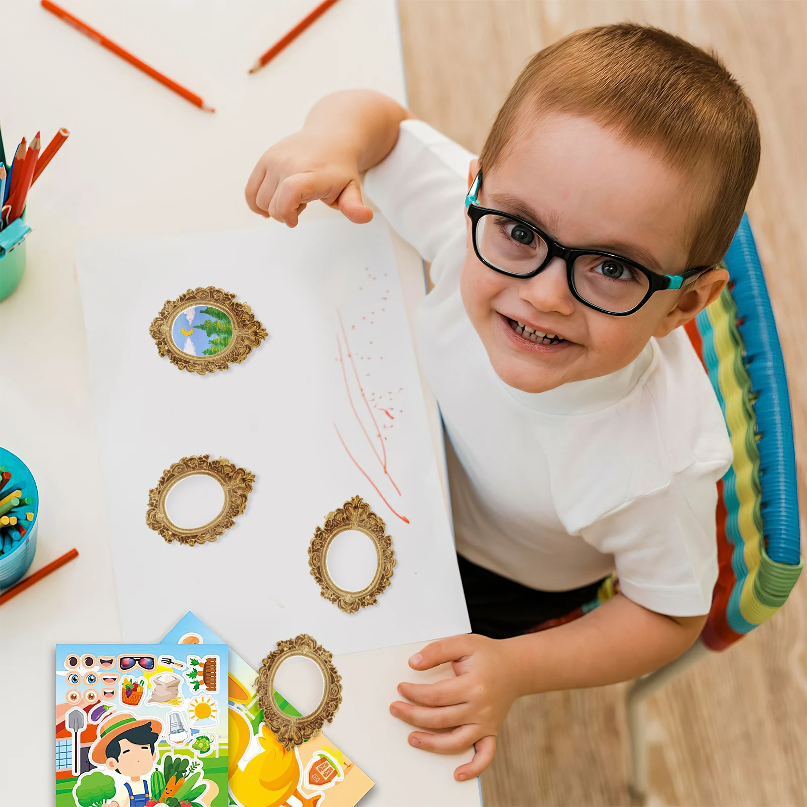 

12Pcs Gold Mini Resin Photo Frames Retro Vintage Small Picture Frame DIY Phone Case Decoration Jewelry Handicraft Supplies