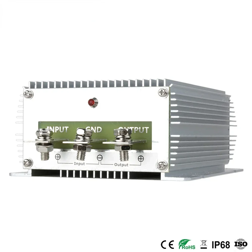 24V to 12V 50A 60A Car Solar Power DC-DC Converter Step Down Voltage Regulator 18-36V 24V-12V Buck Car Truck Boat Power Supply