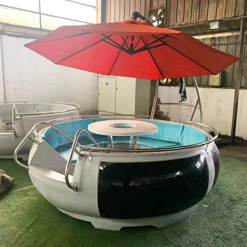 6-10 seater water barbecue boat theme restaurant hotel water amusement facilities electric boat