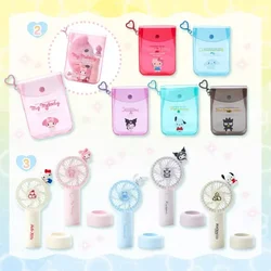 Japan Sanrio Transparent Small Bag Handbag Shoulder Bag Cartoon Kitty Melody Cinnamoroll Kuromi BadBadtz-maru Doll Storage Bag